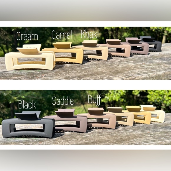 Cow Hide Hair Clips - Picture 8 of 10